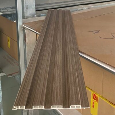 Tấm lam sóng nhựa nano ốp tường, ốp trần vân gỗ 4 sóng