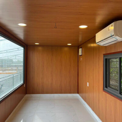 Tấm Nhựa Nano Giả Gỗ Ốp Tường Nhà Lắp Ghép, Nhà Container